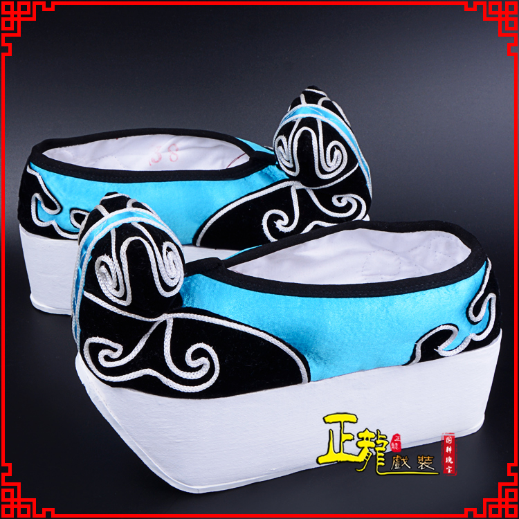 唐河京越剧黄梅戏古装男书生小生鞋云头鞋戏曲鞋云履 云头鞋