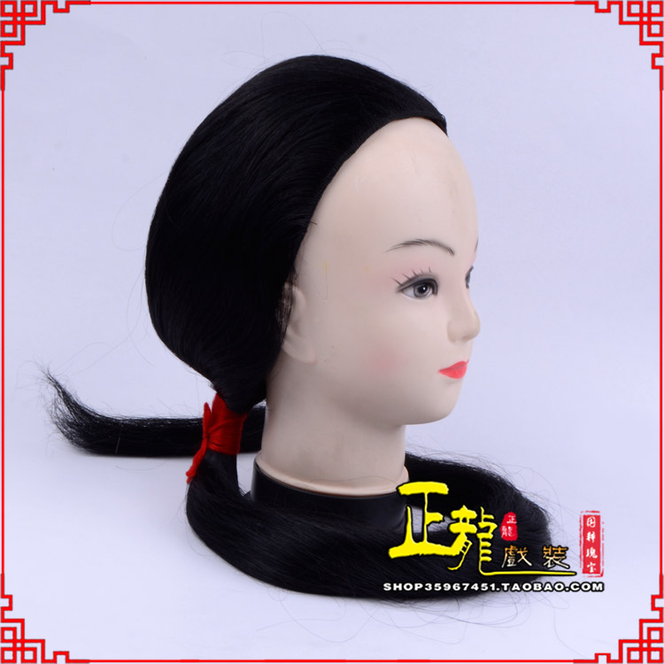 唐河古装影视演出头套花旦假发 真发古装发