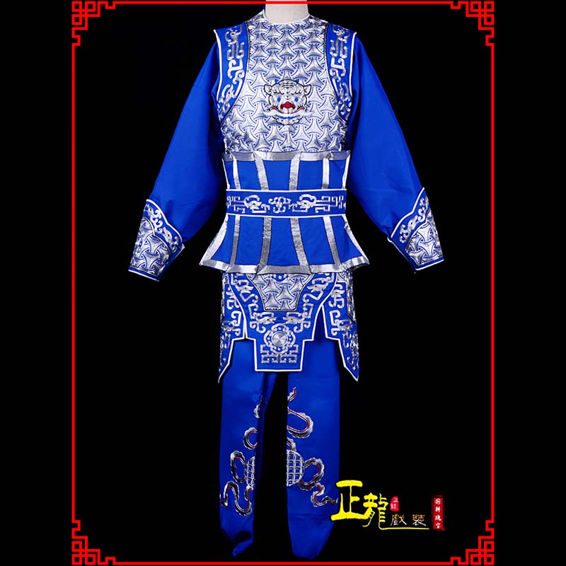 唐河武生戏服云肩侉子男兵衣